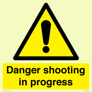 Danger shooting in progress